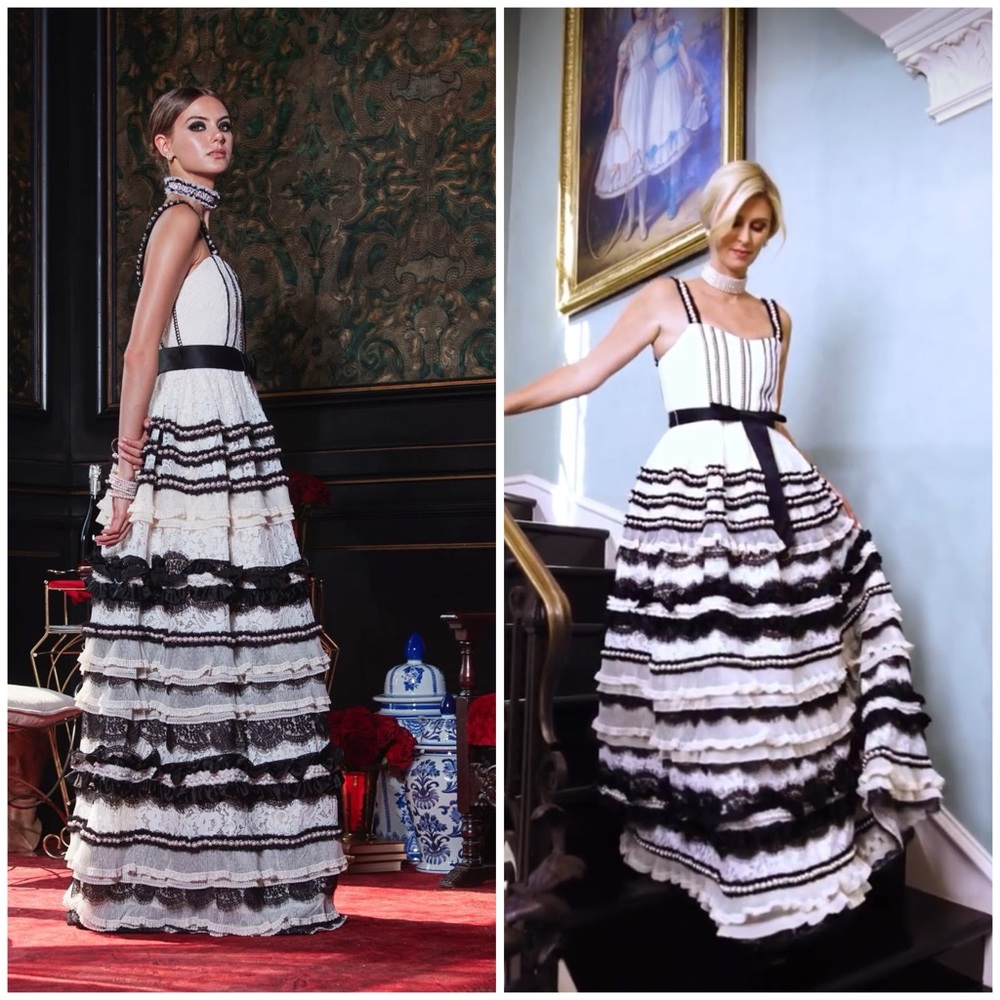 ALICE + OLIVIA DENITA BUSTIER RUFFLE GOWN - Picture 11 of 17